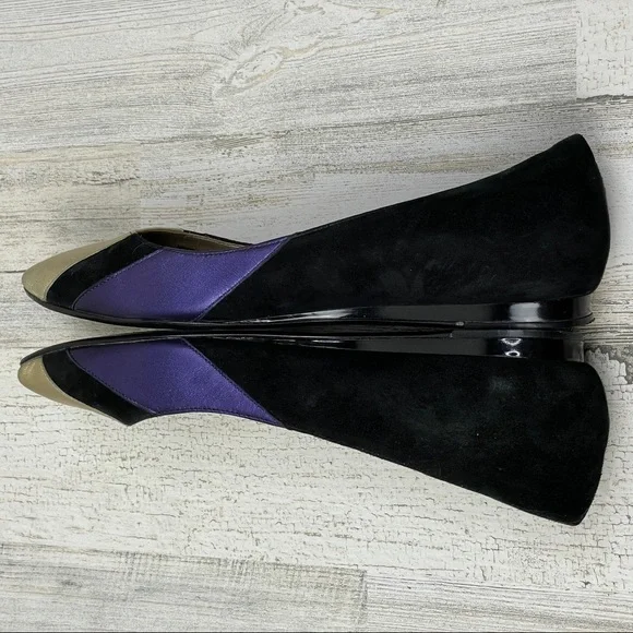 DVF leather and suede flat - 8M - Picture 4 of 7